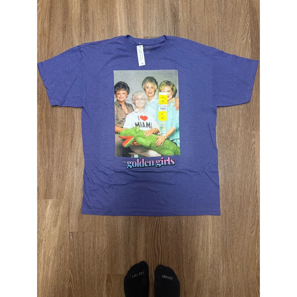 The Golden Girls Retro Purple Heather Graphic T-Shirt Mens Large‎ ABC Studios